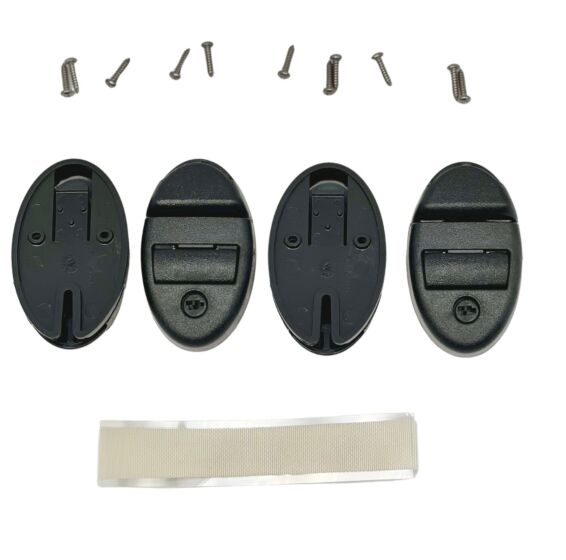71515 Cover Lock Kit, 4 Sets (Black)