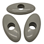 73312 Bella Fontana Laminar Escutcheon, Warm Grey