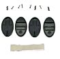 71515 Cover Lock Kit, 4 Sets (Black)