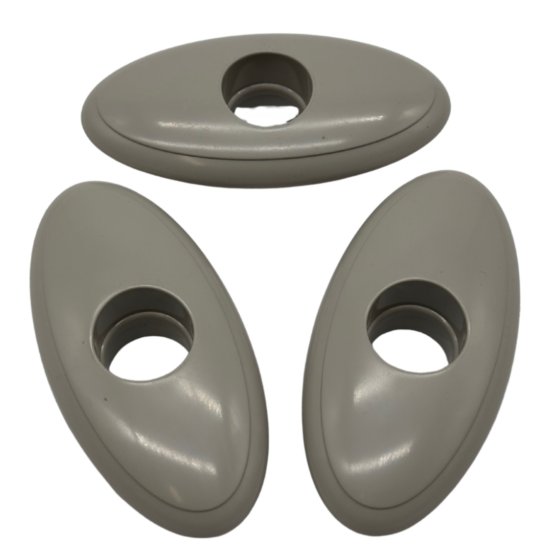 73312 Bella Fontana Laminar Escutcheon, Warm Grey