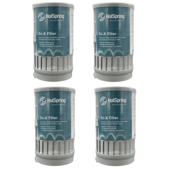 79435 Hot Spring Spas Tri-X Ceramic Cartridge Filter 4 Pack