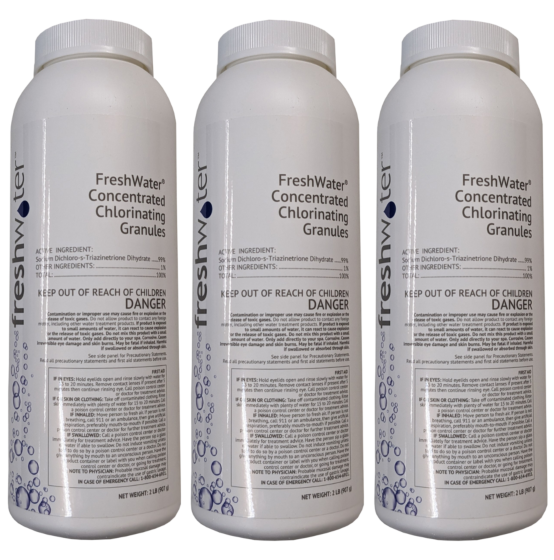80021 Conc Chlorinating Granular 2 LBS 3PK