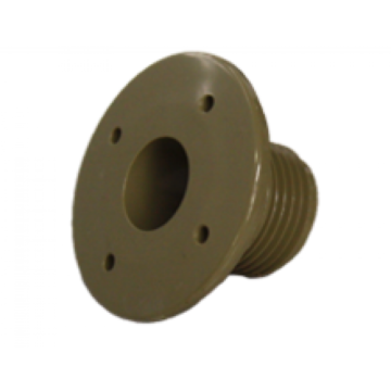 39871 Mini-Jet Wall Fitting Front, Taupe