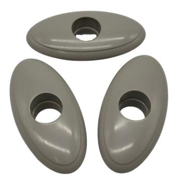 73312 Bella Fontana Laminar Escutcheon, Warm Grey