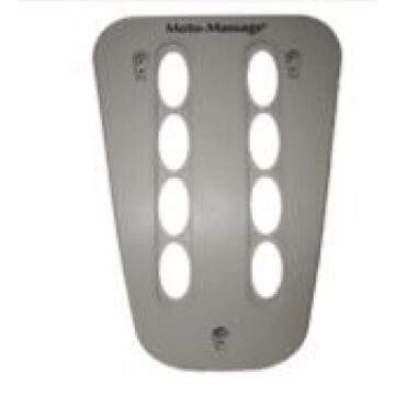 73538 Dual Moto Facia Plate Warm Grey